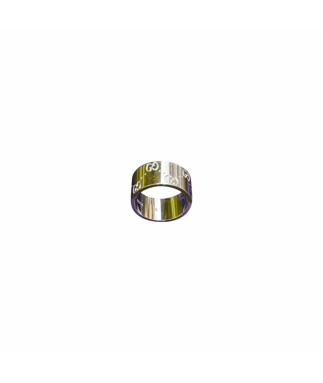 GUCCI Серебряное кольцо из белого золота, фото 1