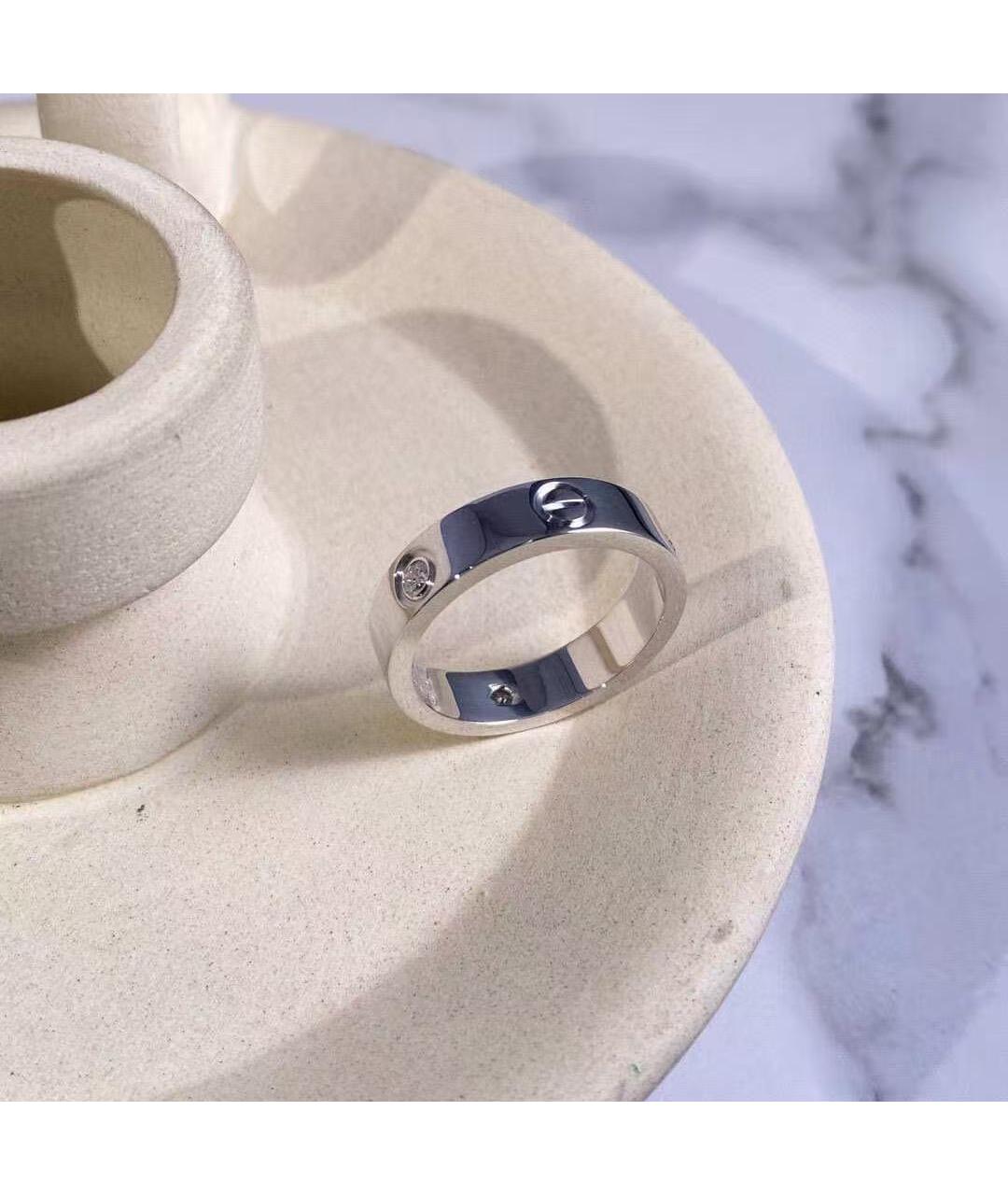 CARTIER Серебряное кольцо из белого золота, фото 4