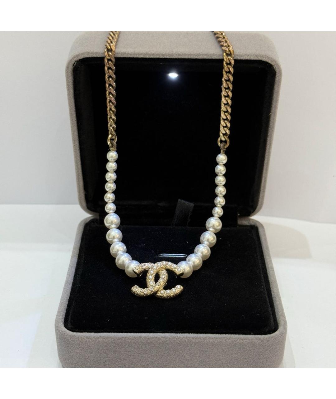 CHANEL Бежевое колье, фото 5