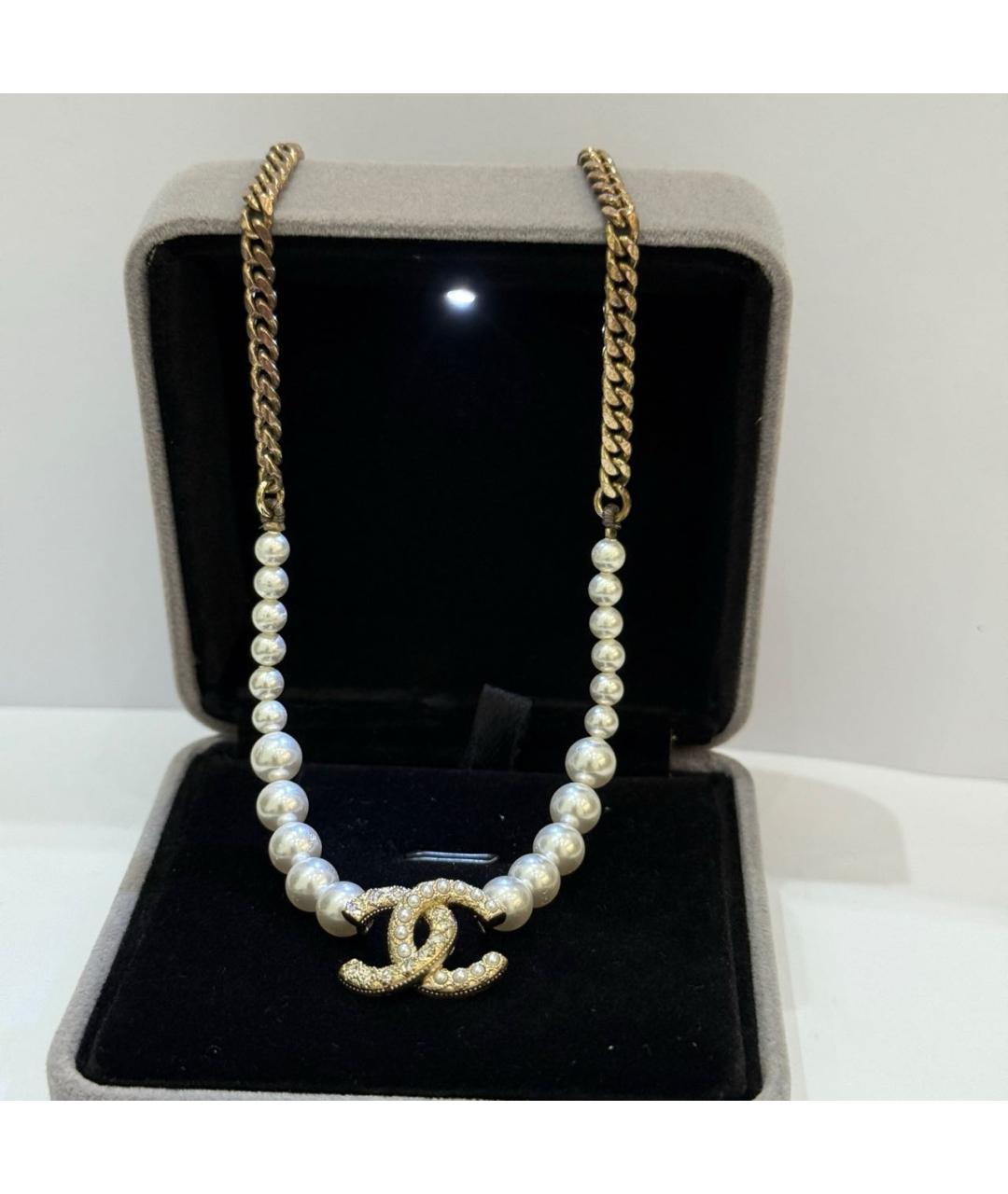 CHANEL Бежевое колье, фото 3