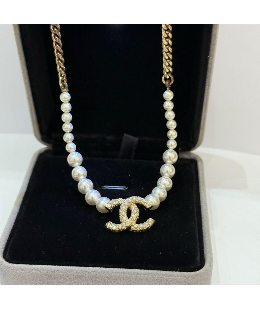 CHANEL Бежевое колье, фото 2