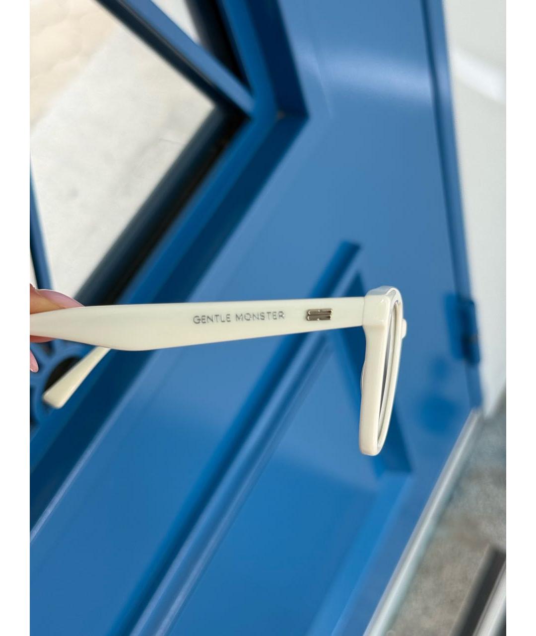 GENTLE MONSTER Белые пластиковые солнцезащитные очки, фото 3