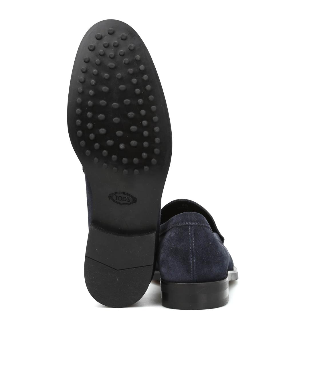 TOD'S Синие замшевые лоферы, фото 5