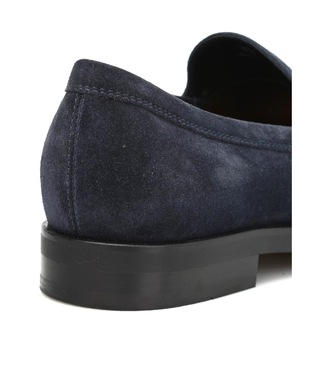 TOD'S Синие замшевые лоферы, фото 4