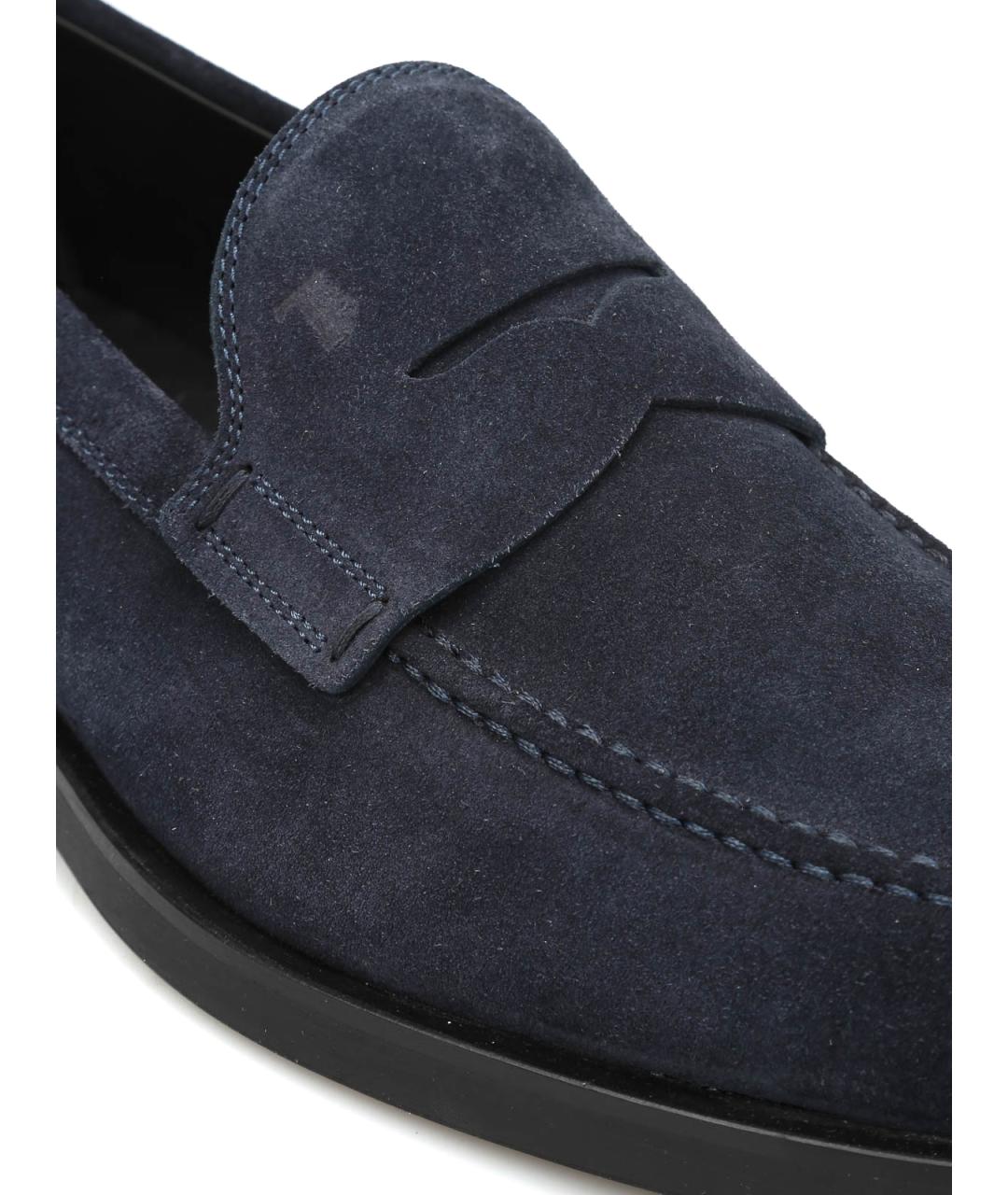 TOD'S Синие замшевые лоферы, фото 3