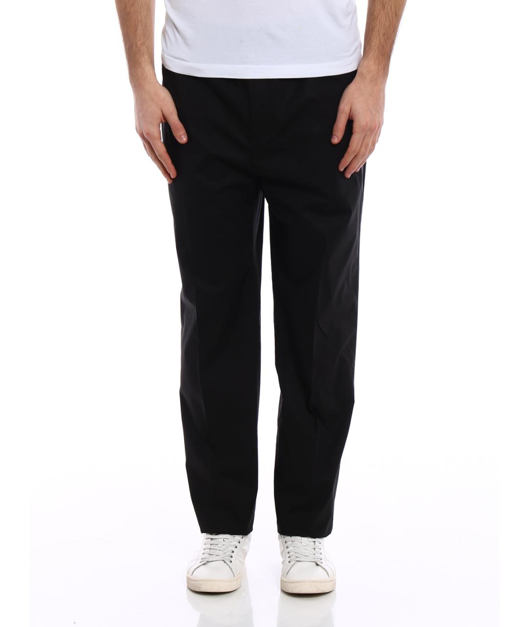 GOLDEN GOOSE Черные хлопковые повседневные брюки, фото 3