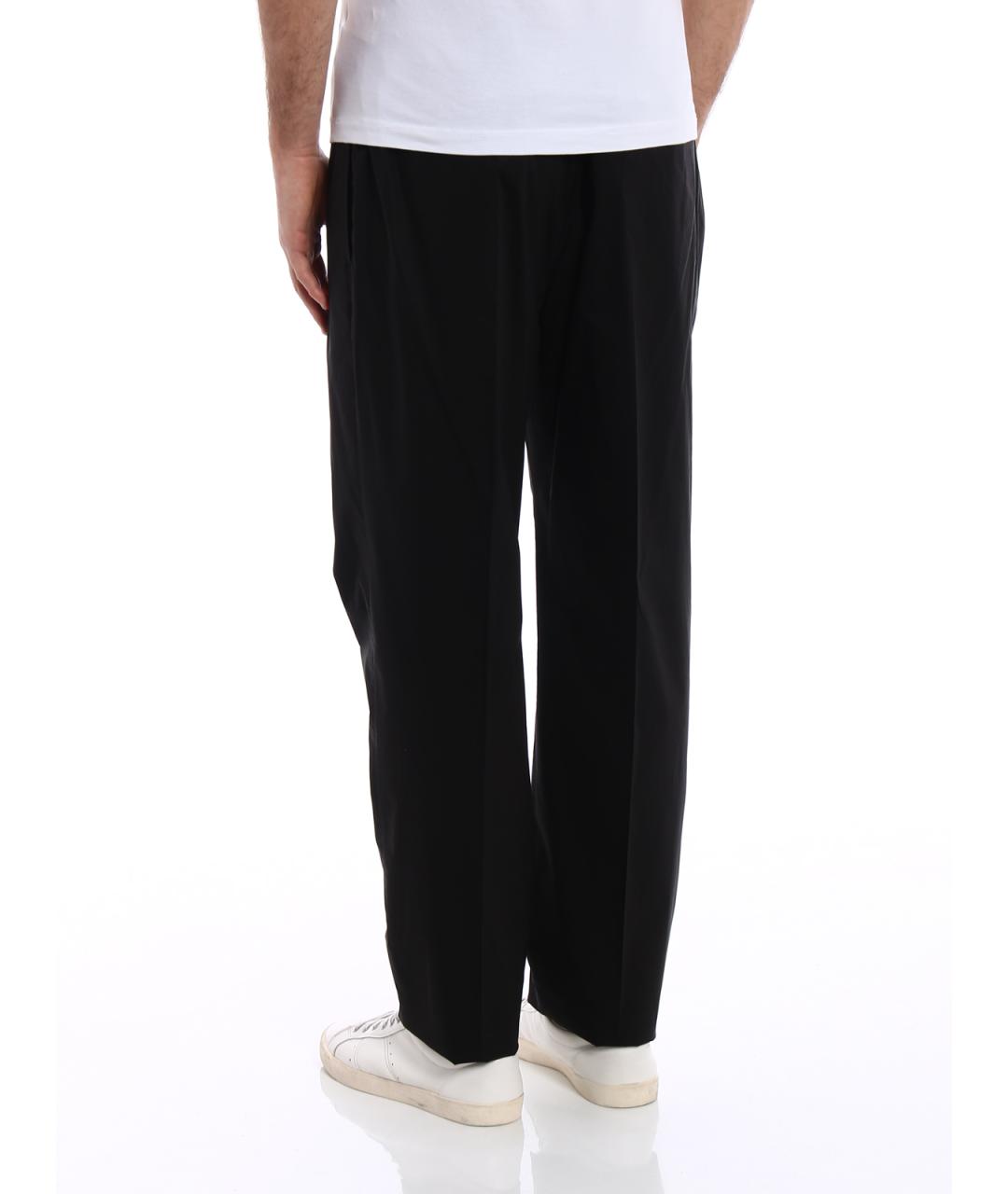 GOLDEN GOOSE Черные хлопковые повседневные брюки, фото 4