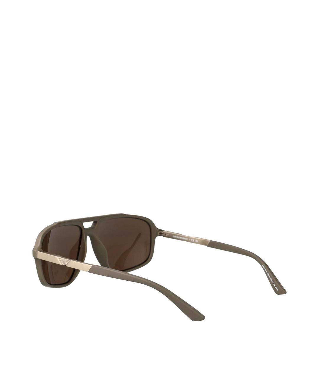EMPORIO ARMANI Бежевые солнцезащитные очки, фото 4