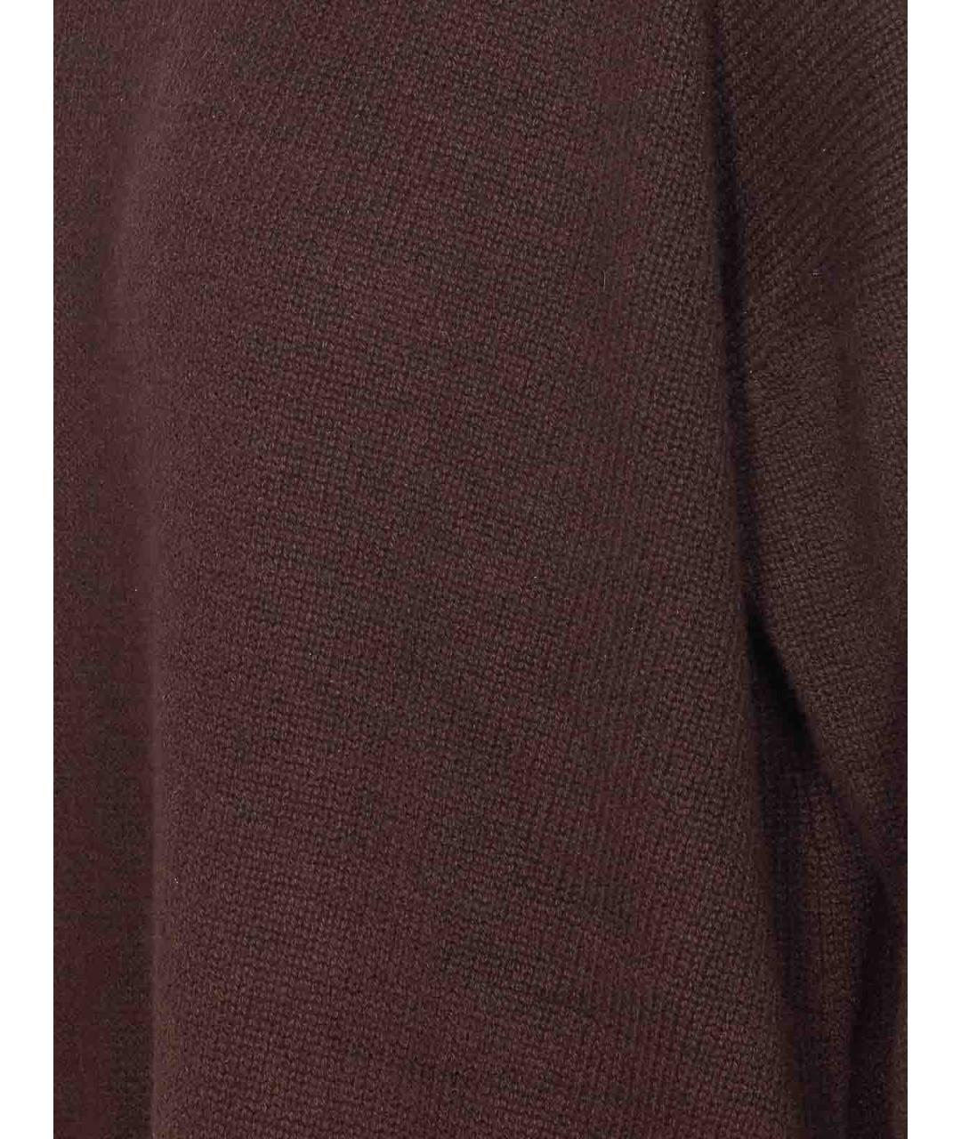 ALLUDE Коричневый кашемировый джемпер / свитер, фото 3