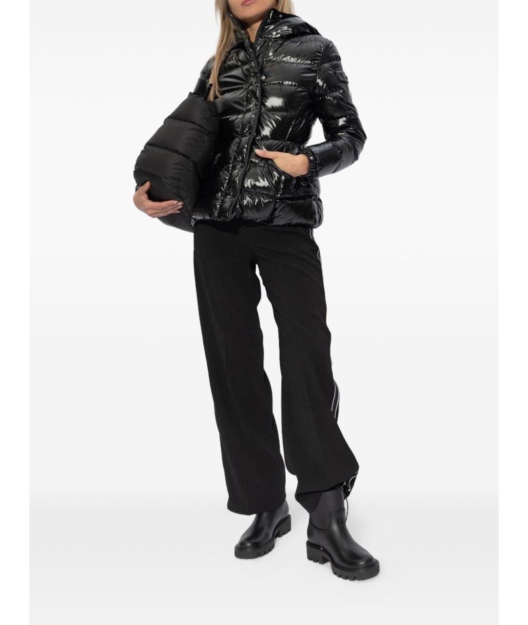 MONCLER Черные кожаные ботинки, фото 6