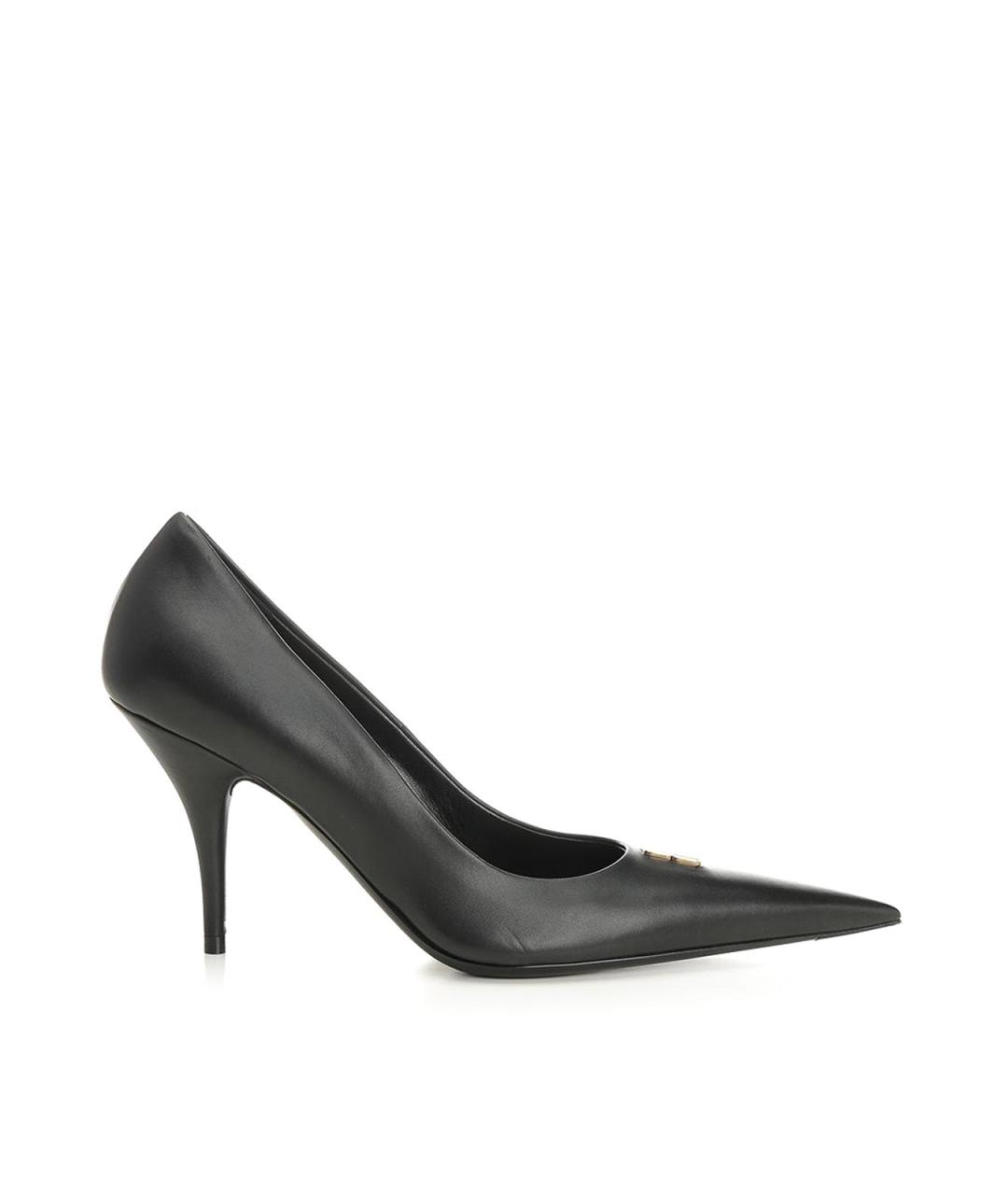 BALENCIAGA Черные кожаные туфли, фото 1