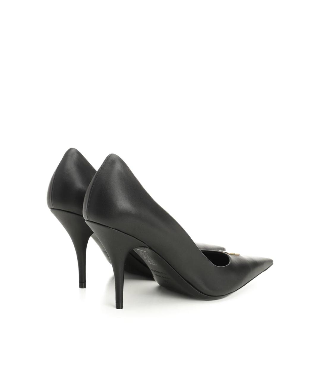 BALENCIAGA Черные кожаные туфли, фото 3