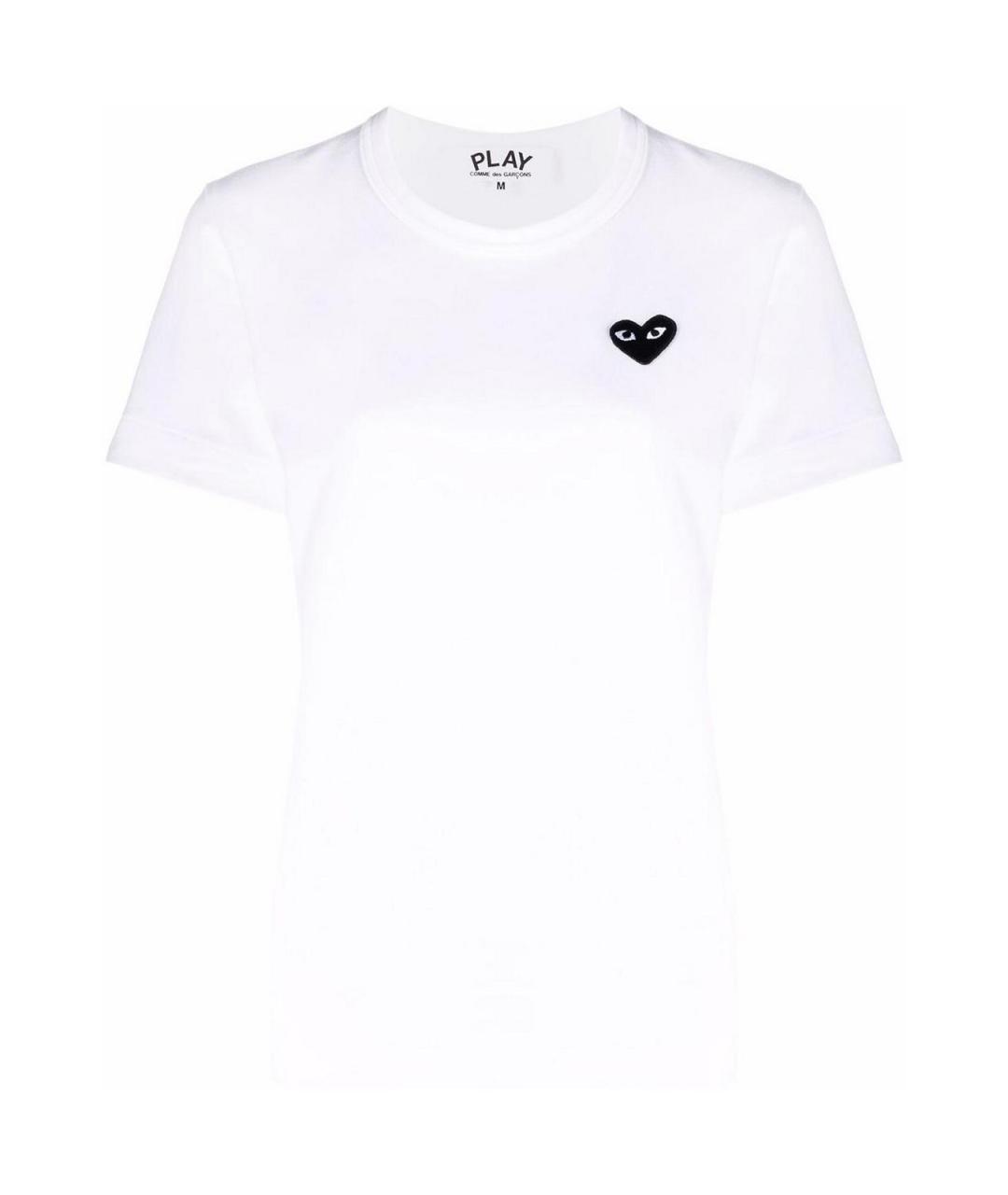 COMME DES GARÇONS Белая хлопковая футболка, фото 1