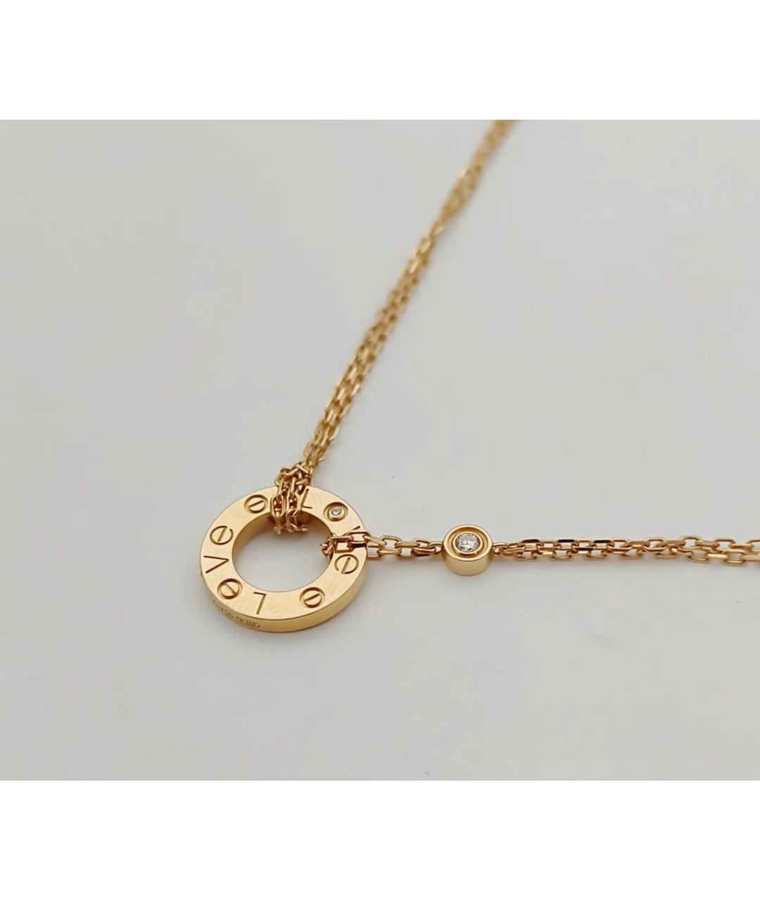 CARTIER Золотая подвеска из розового золота, фото 3