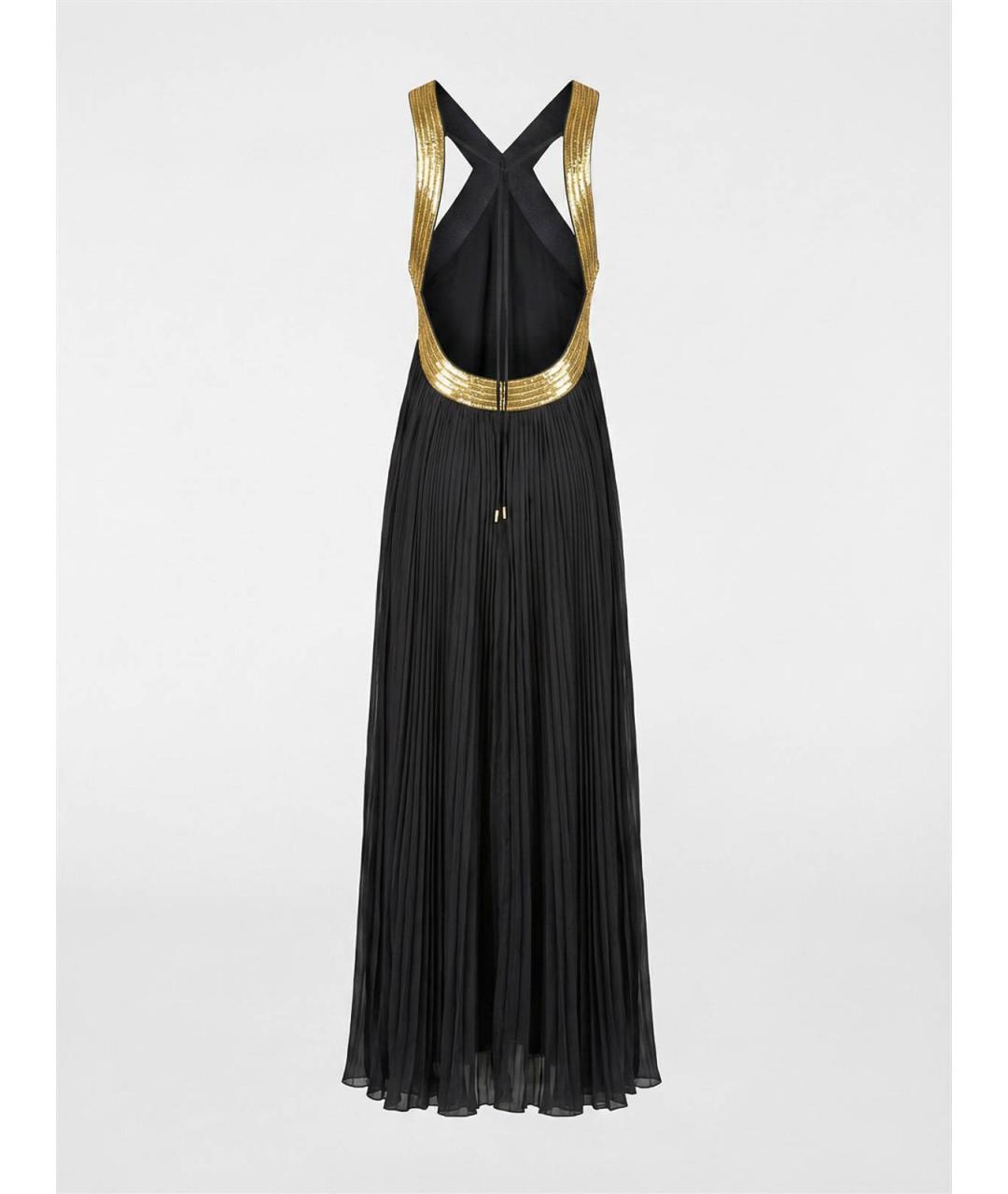 ALBERTA FERRETTI Черное шелковое вечернее платье, фото 2
