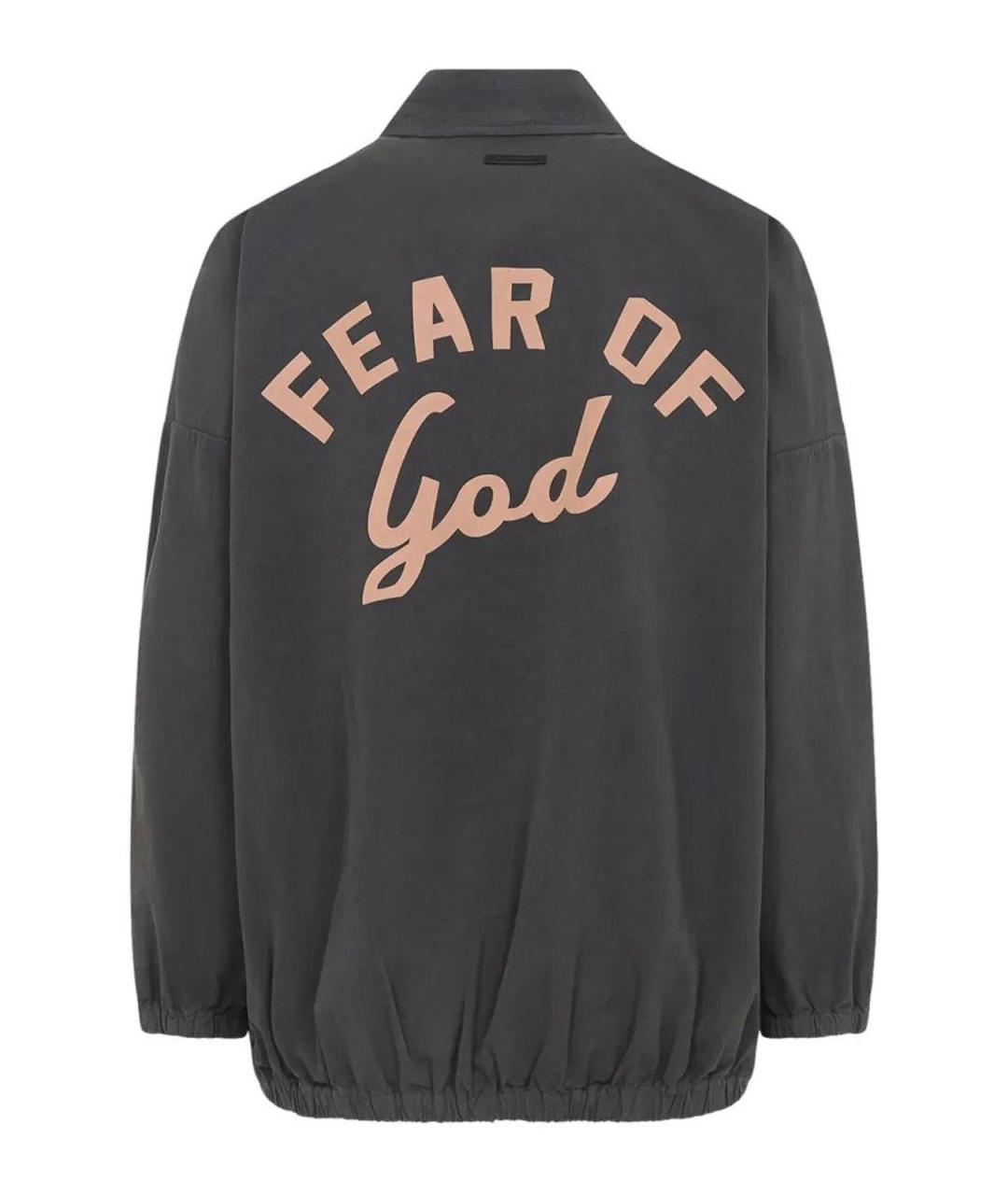 FEAR OF GOD Серая хлопковая куртка, фото 2