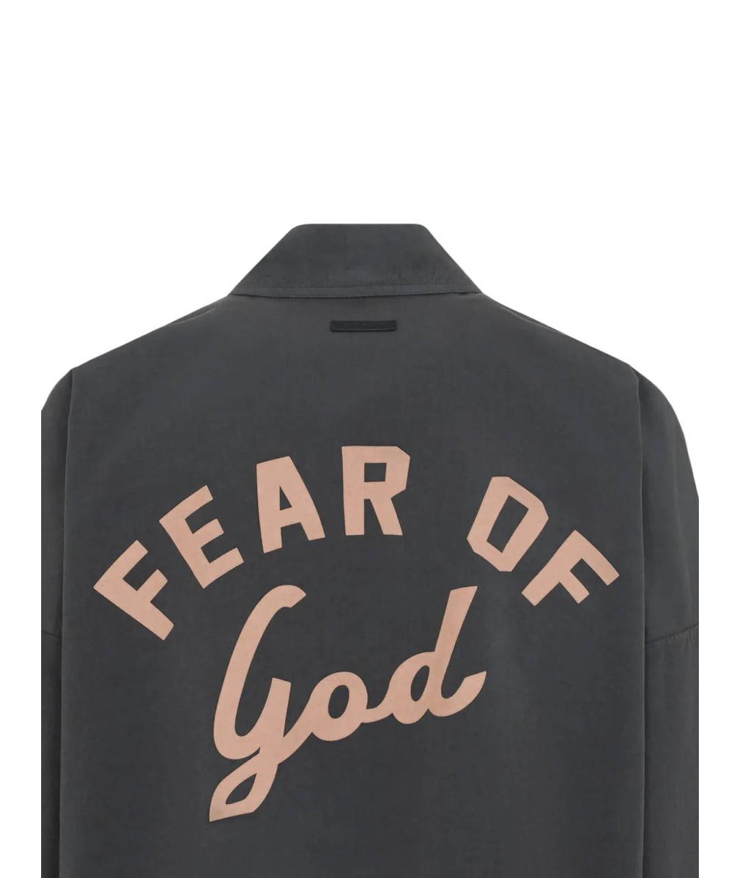 FEAR OF GOD Серая хлопковая куртка, фото 4