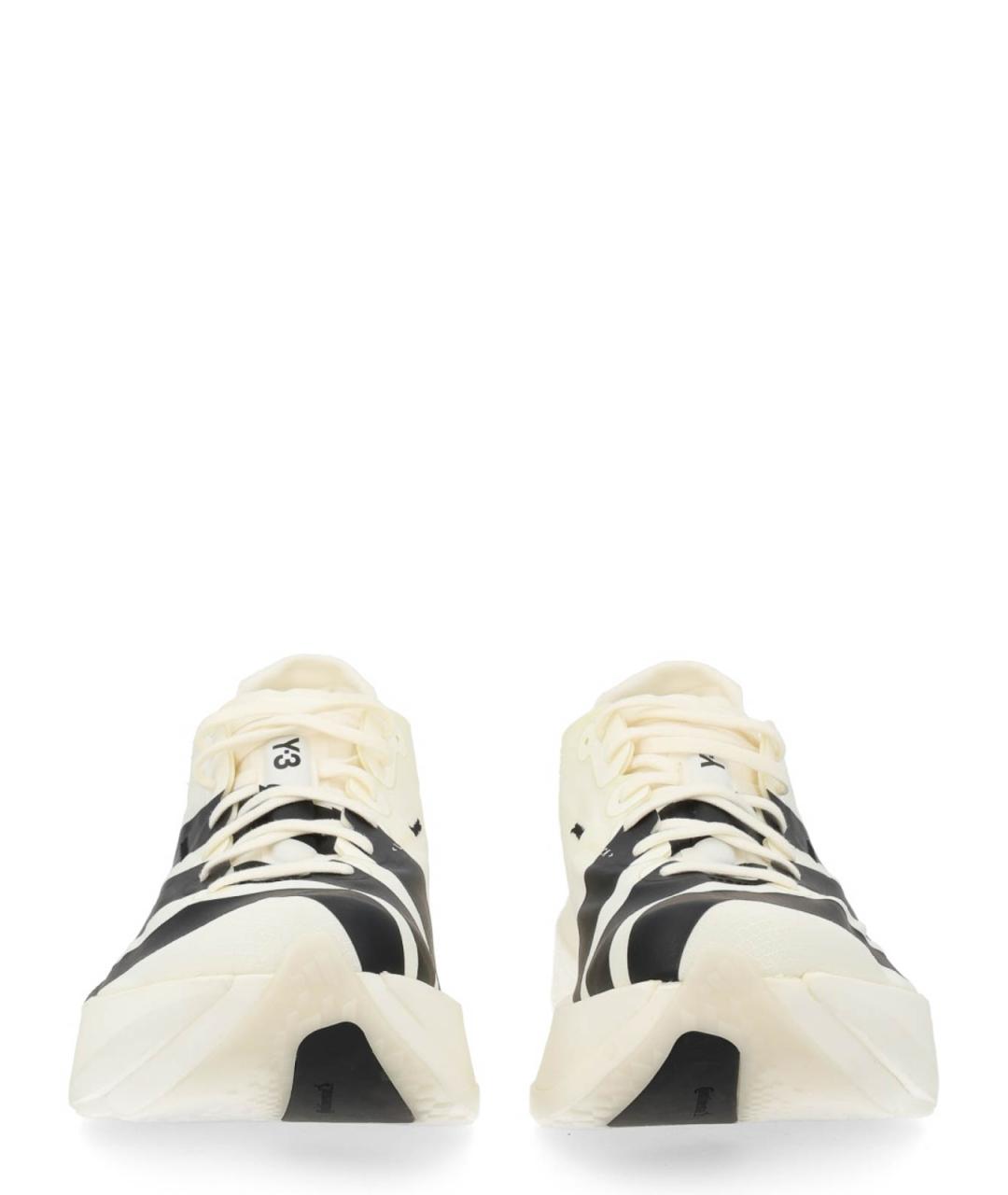 Y-3 Белые текстильные кроссовки, фото 3