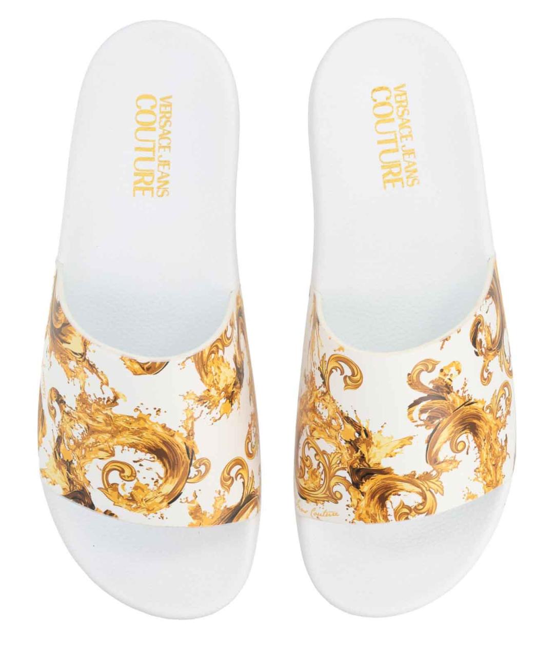 VERSACE JEANS COUTURE Мульти резиновые шлепанцы, фото 6