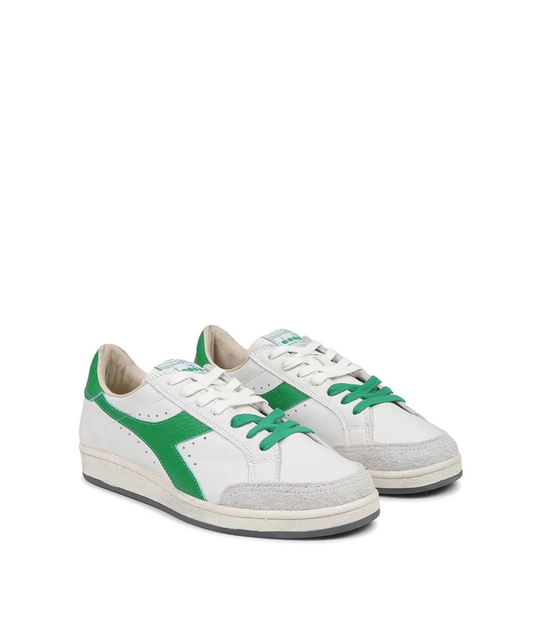 DIADORA HERITAGE Белые кожаные низкие кроссовки / кеды, фото 2