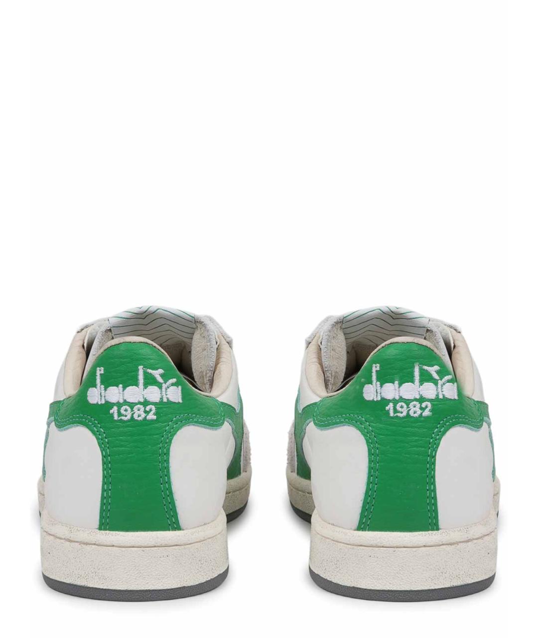 DIADORA HERITAGE Белые кожаные низкие кроссовки / кеды, фото 4