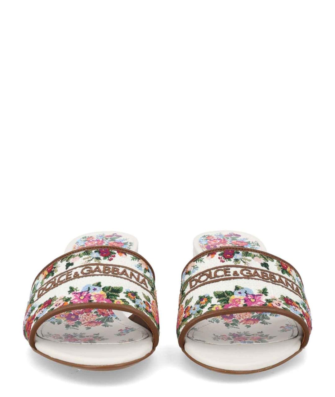 DOLCE&GABBANA Мульти текстильные мюли, фото 3