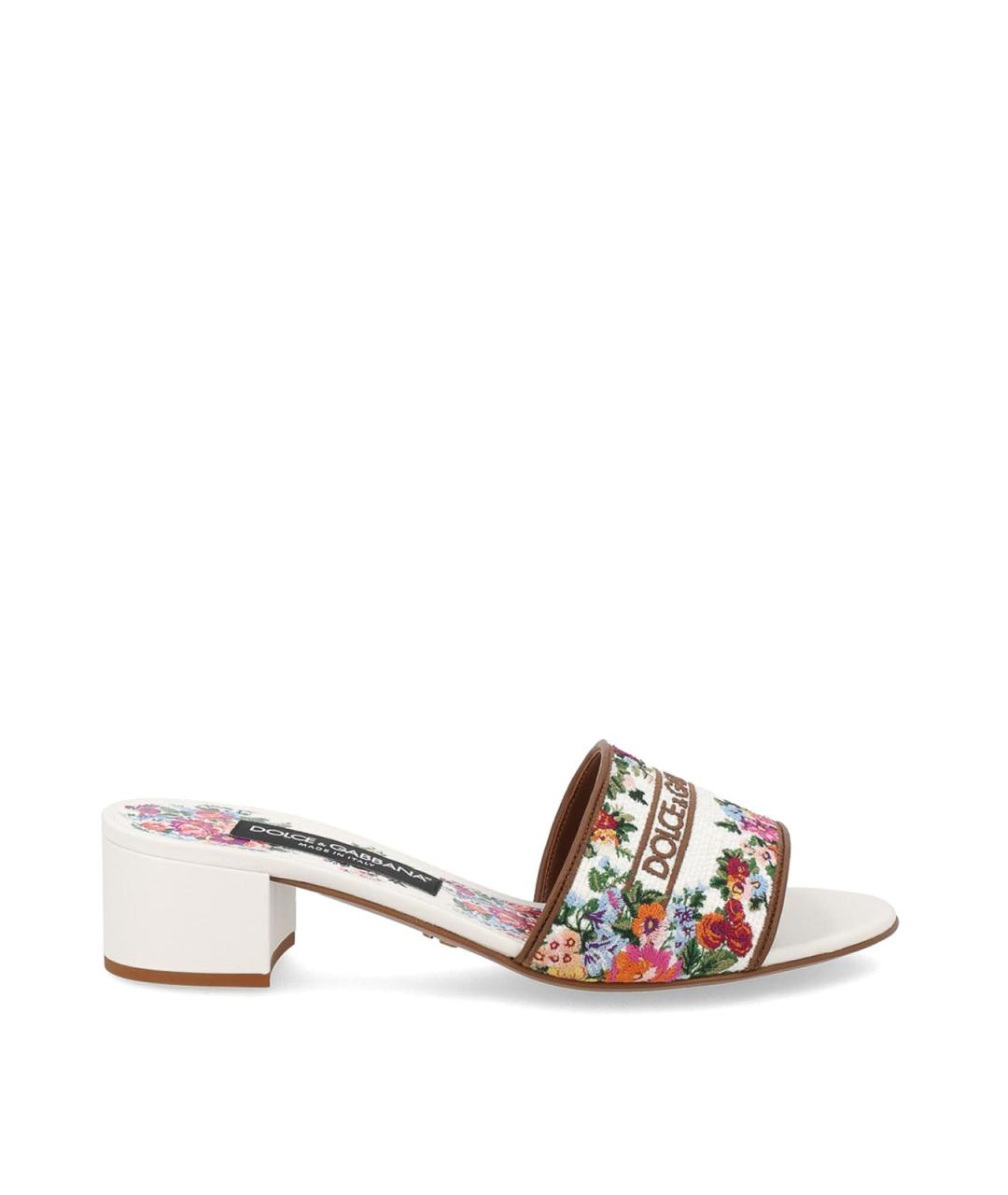 DOLCE&GABBANA Мульти текстильные мюли, фото 1