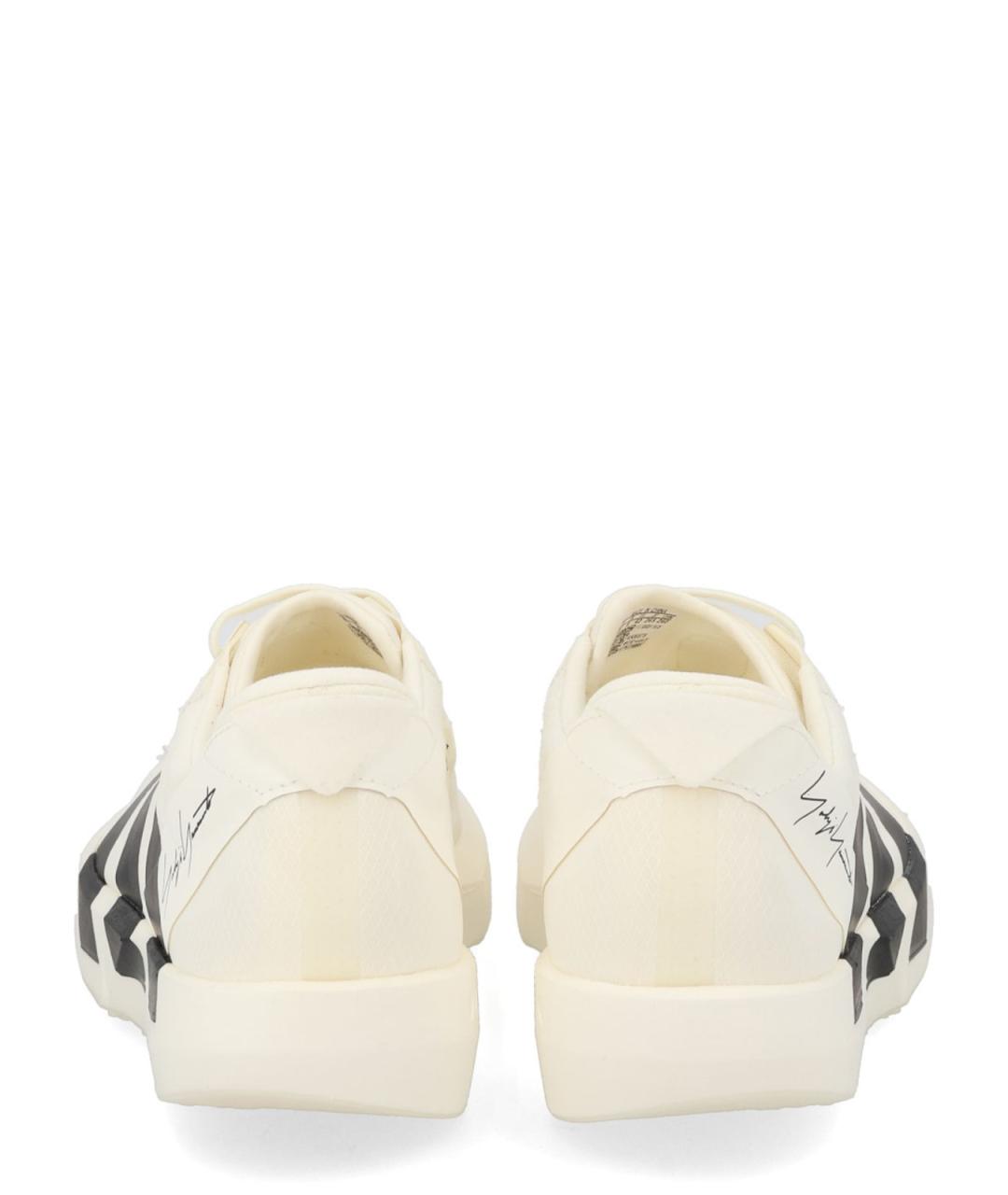 Y-3 Белые текстильные кроссовки, фото 4