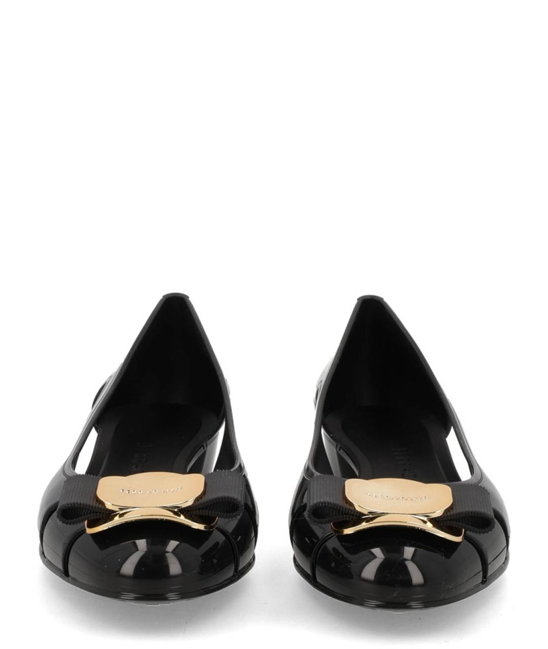 FERRAGAMO Черные балетки, фото 3