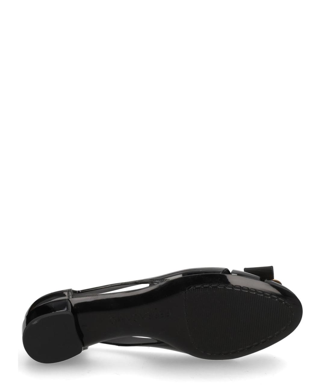 FERRAGAMO Черные балетки, фото 6