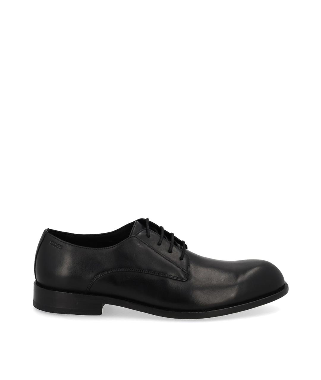 HUGO BOSS Черные кожаные туфли, фото 1