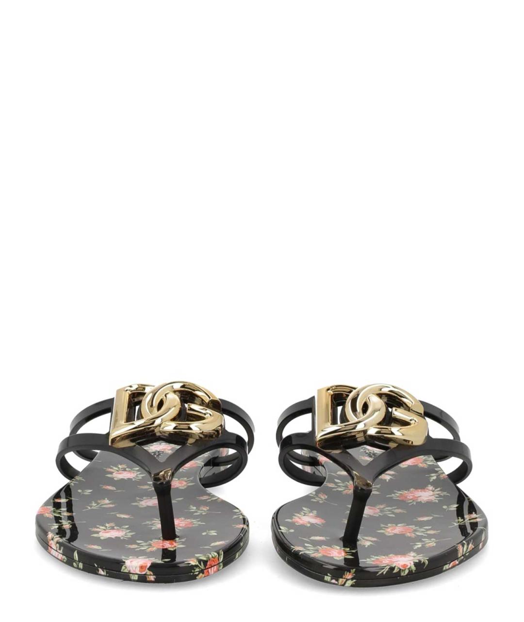 DOLCE&GABBANA Мульти резиновые шлепанцы, фото 3