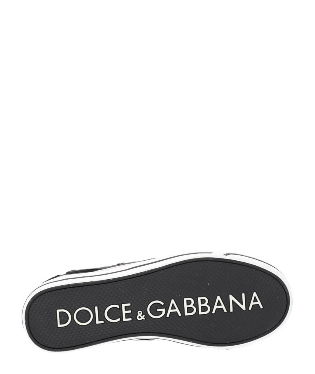 DOLCE&GABBANA Мульти текстильные низкие кроссовки / кеды, фото 6
