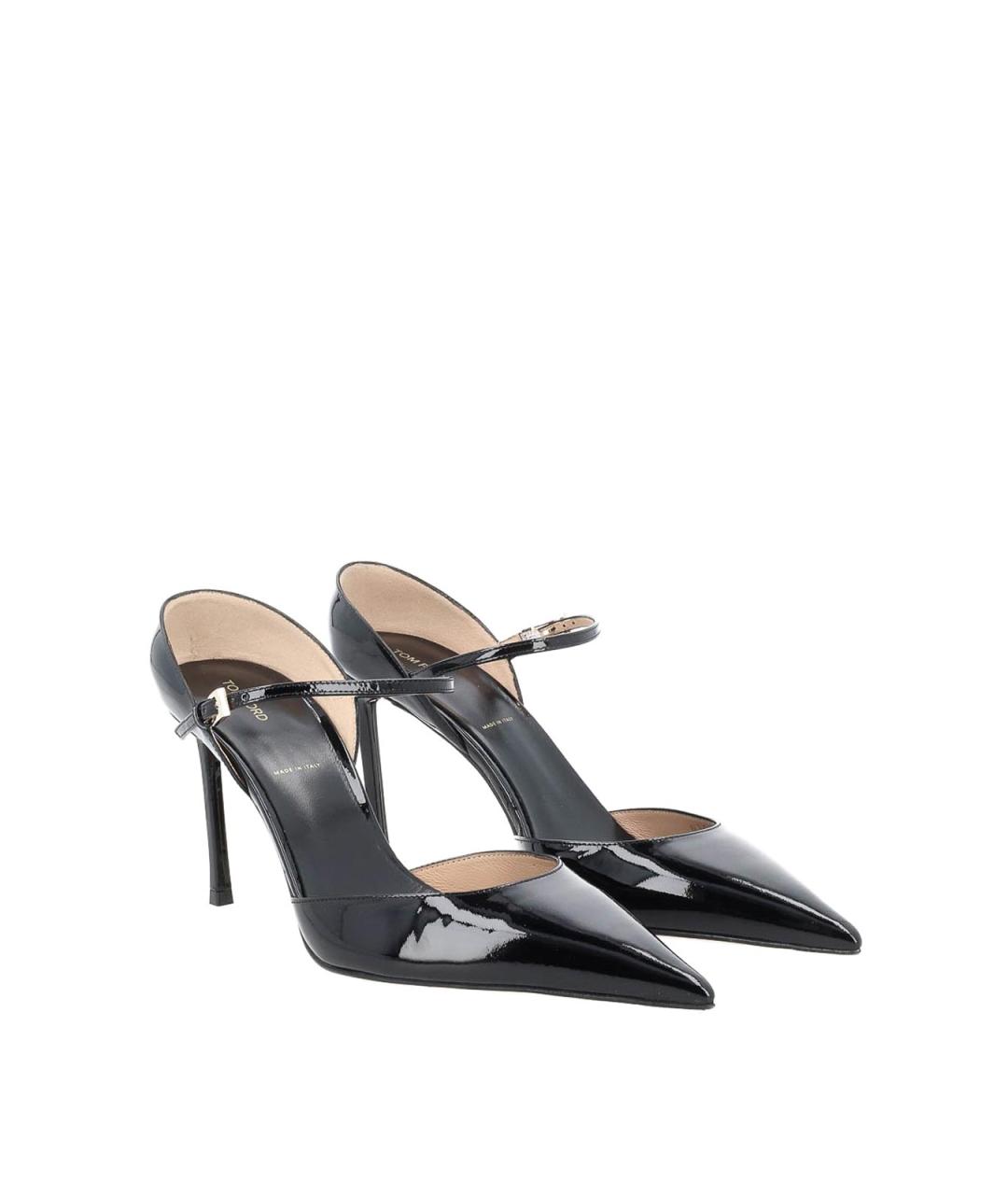 TOM FORD Черные мюли из лакированной кожи, фото 2