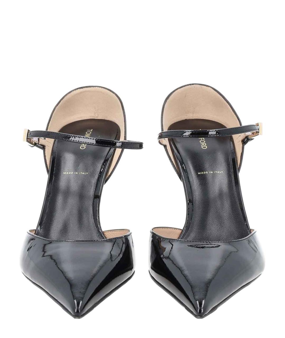TOM FORD Черные мюли из лакированной кожи, фото 3