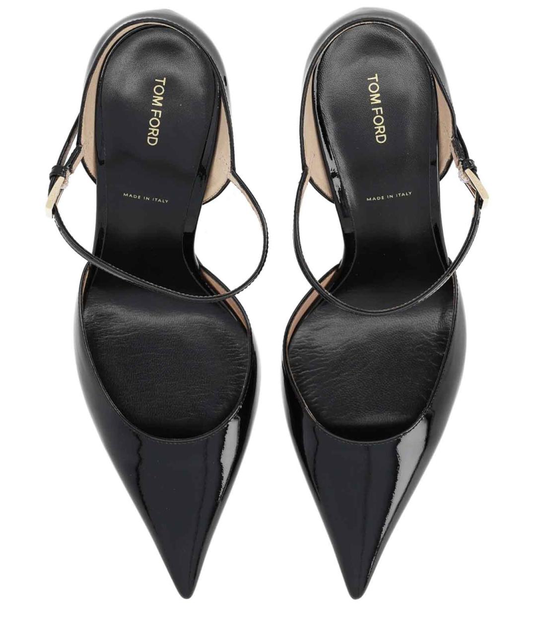 TOM FORD Черные мюли из лакированной кожи, фото 5