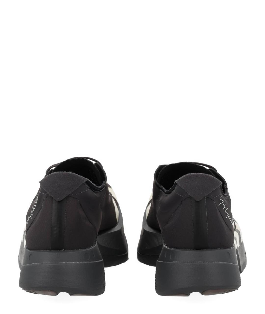 Y-3 Черные текстильные низкие кроссовки / кеды, фото 4