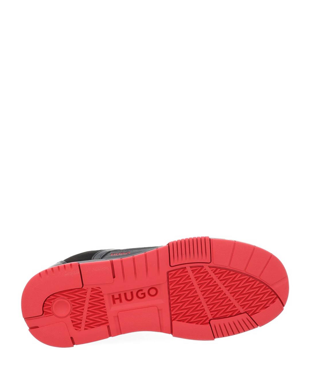 HUGO BOSS Черные синтетические низкие кроссовки / кеды, фото 6