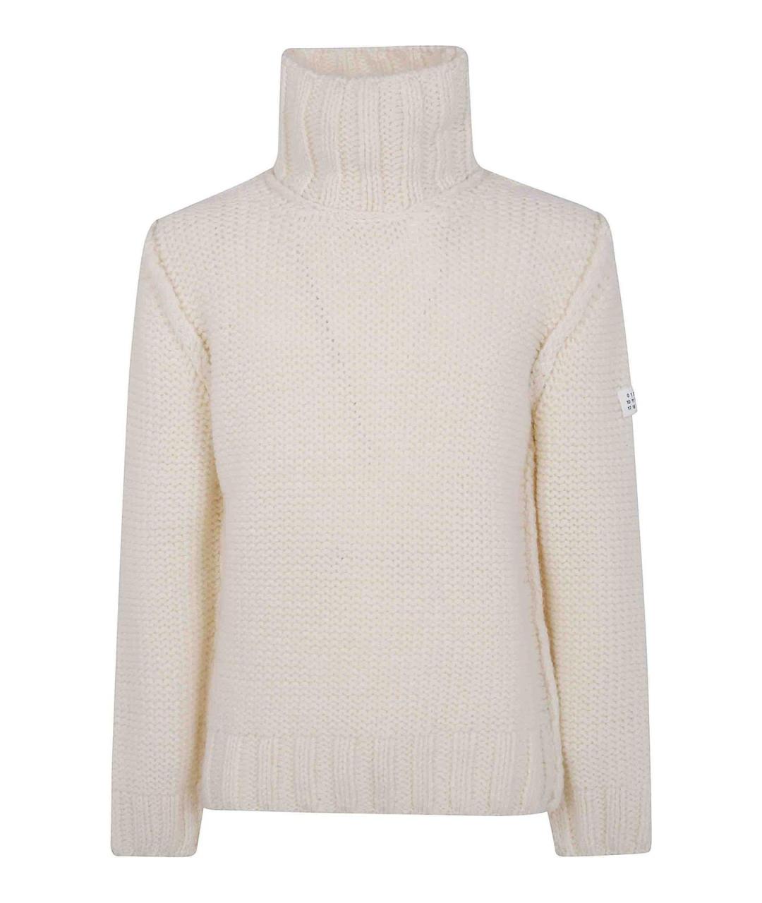 MM6 MAISON MARGIELA Белый хлопковый джемпер / свитер, фото 1