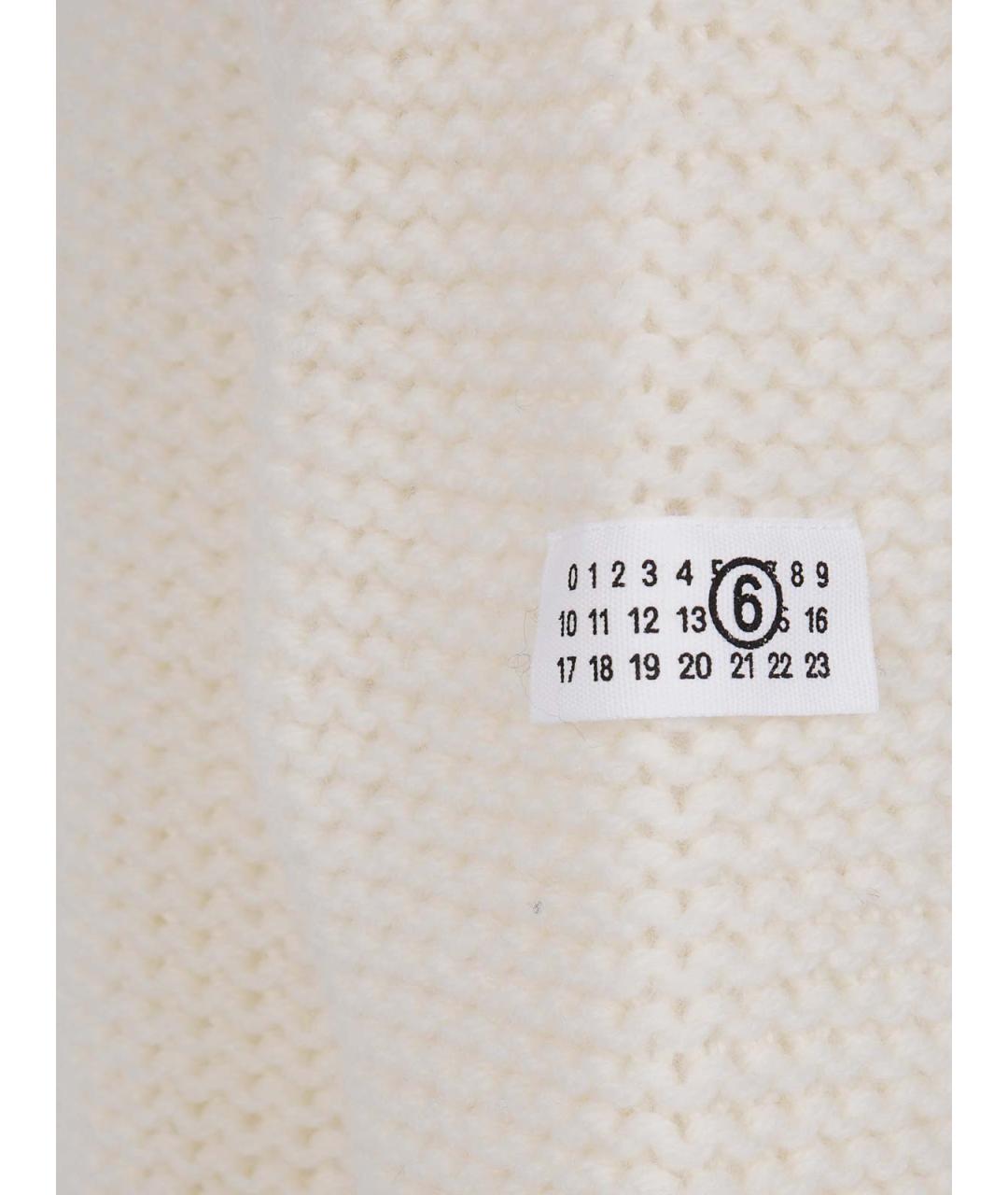 MM6 MAISON MARGIELA Белый хлопковый джемпер / свитер, фото 3