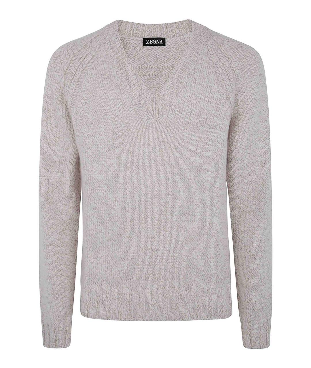 ZEGNA Розовый кашемировый джемпер / свитер, фото 1