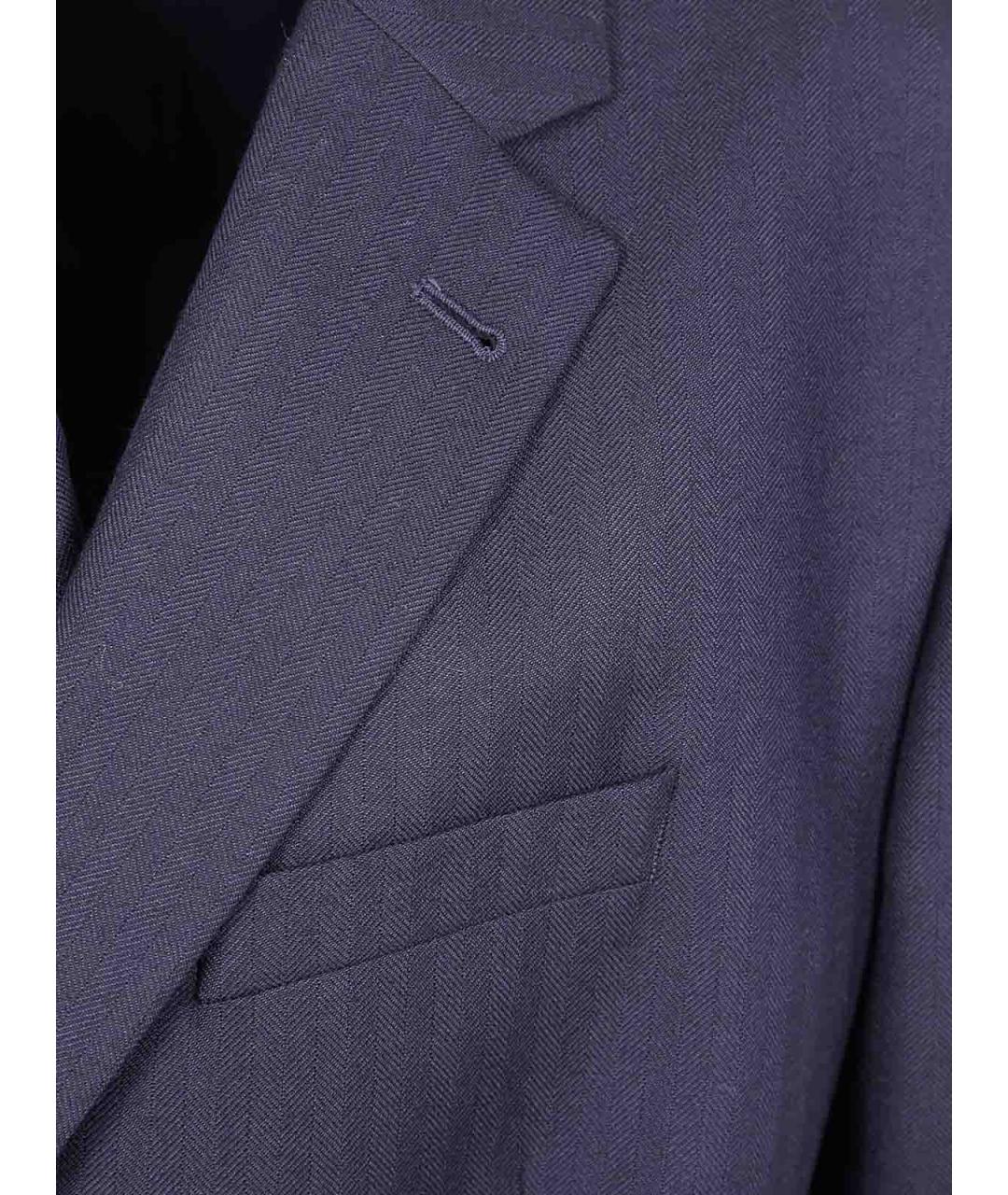 DRIES VAN NOTEN Синий шерстяной жакет/пиджак, фото 3