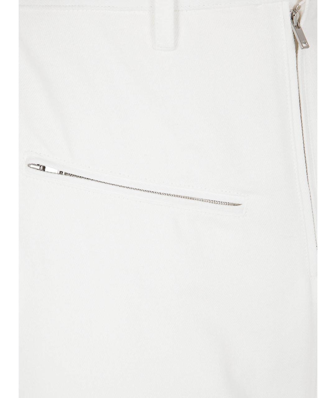 JIL SANDER Белая хлопковая юбка миди, фото 3