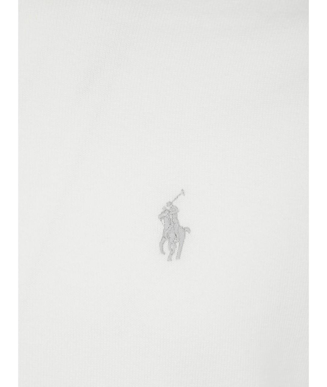 POLO RALPH LAUREN Белый хлопковый джемпер / свитер, фото 3