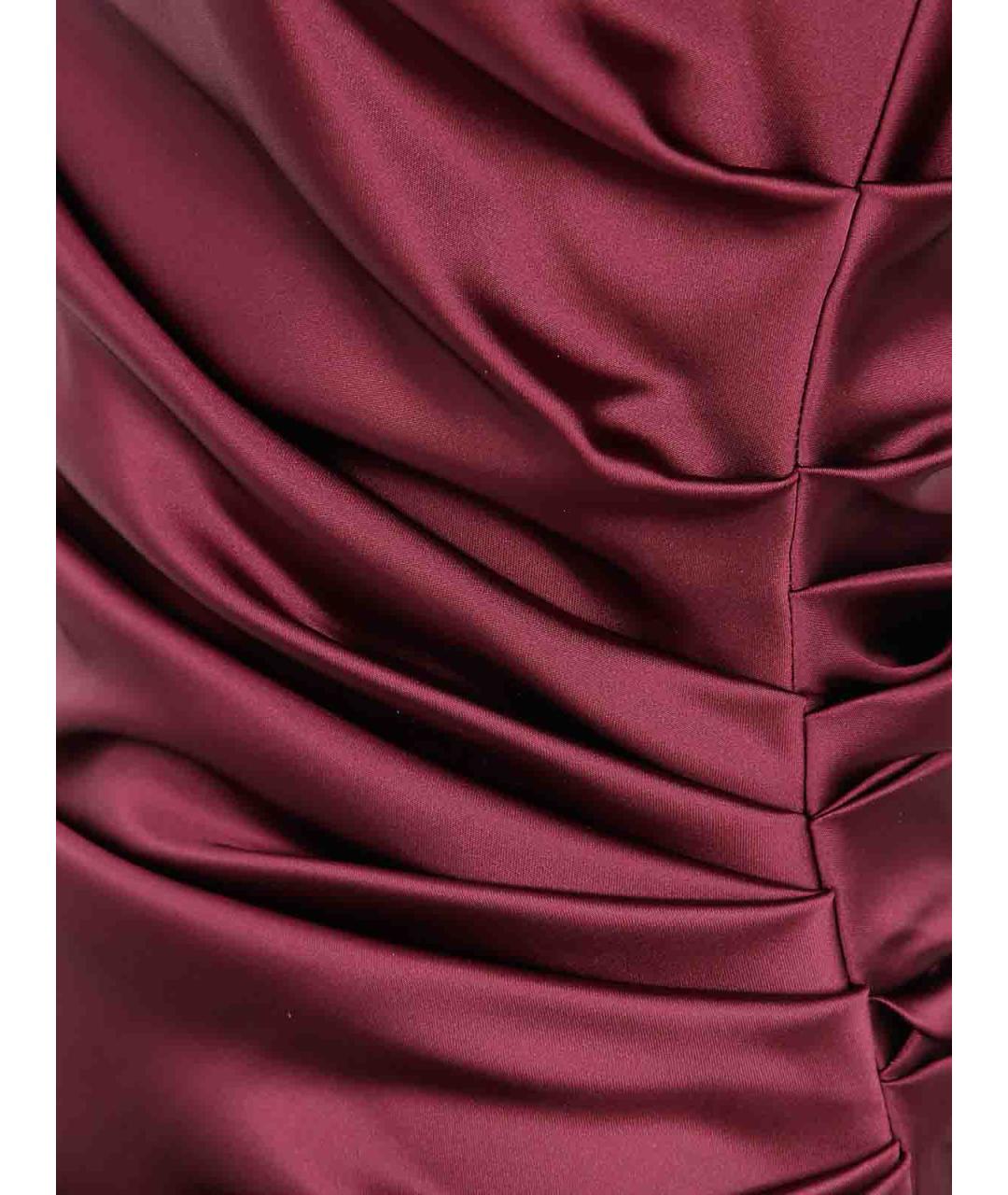 MAX MARA Красное полиэстеровое повседневное платье, фото 3