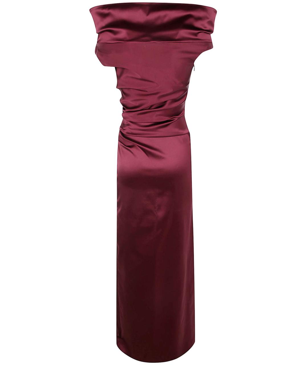 MAX MARA Красное полиэстеровое повседневное платье, фото 2