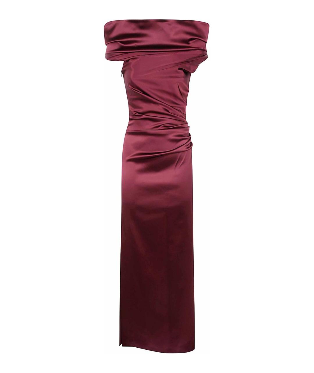 MAX MARA Красное полиэстеровое повседневное платье, фото 1