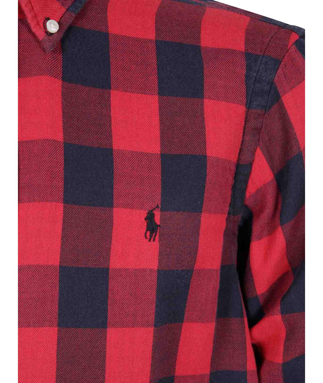POLO RALPH LAUREN Красная хлопковая кэжуал рубашка, фото 3