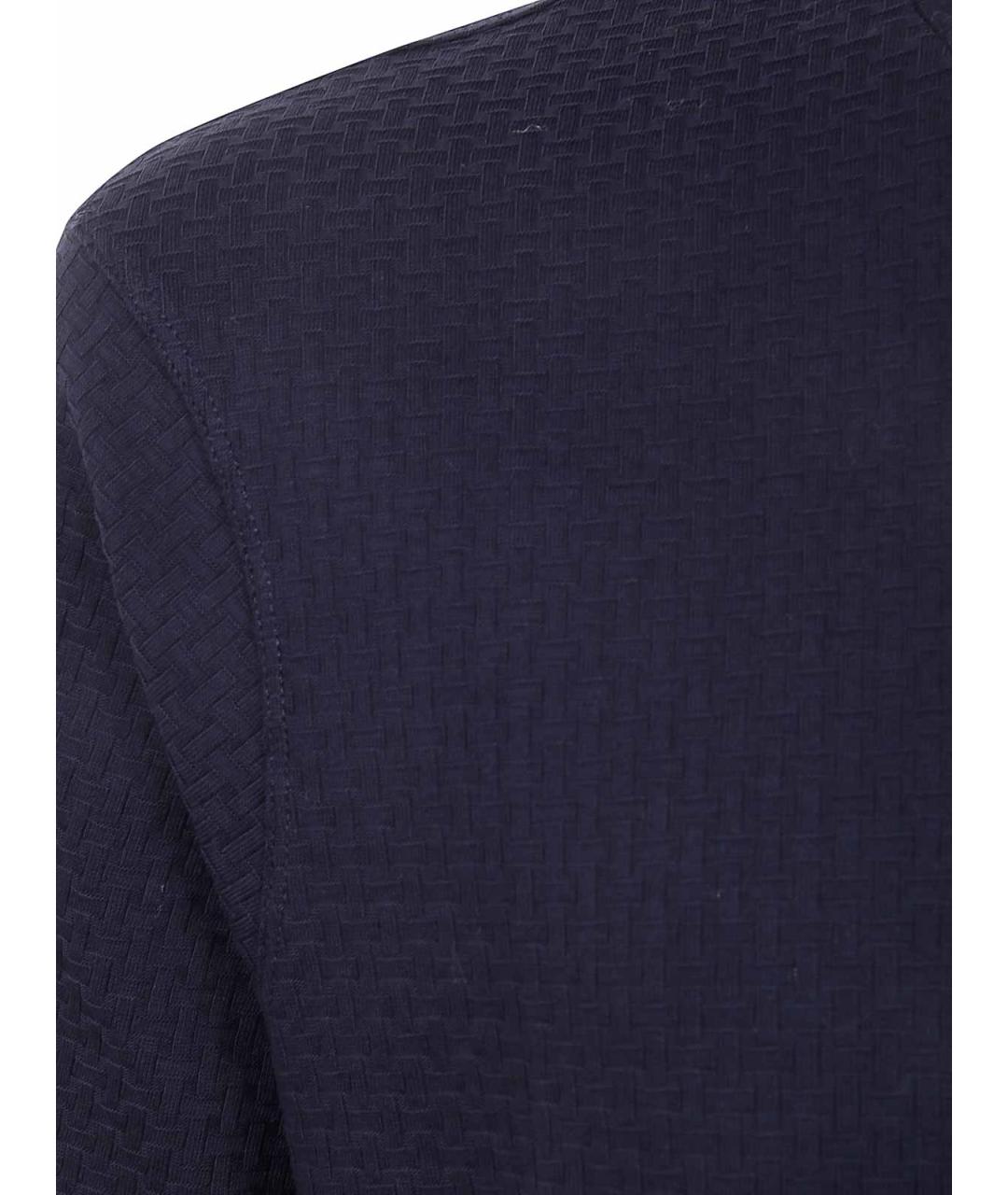 EMPORIO ARMANI Синяя хлопковая футболка, фото 3