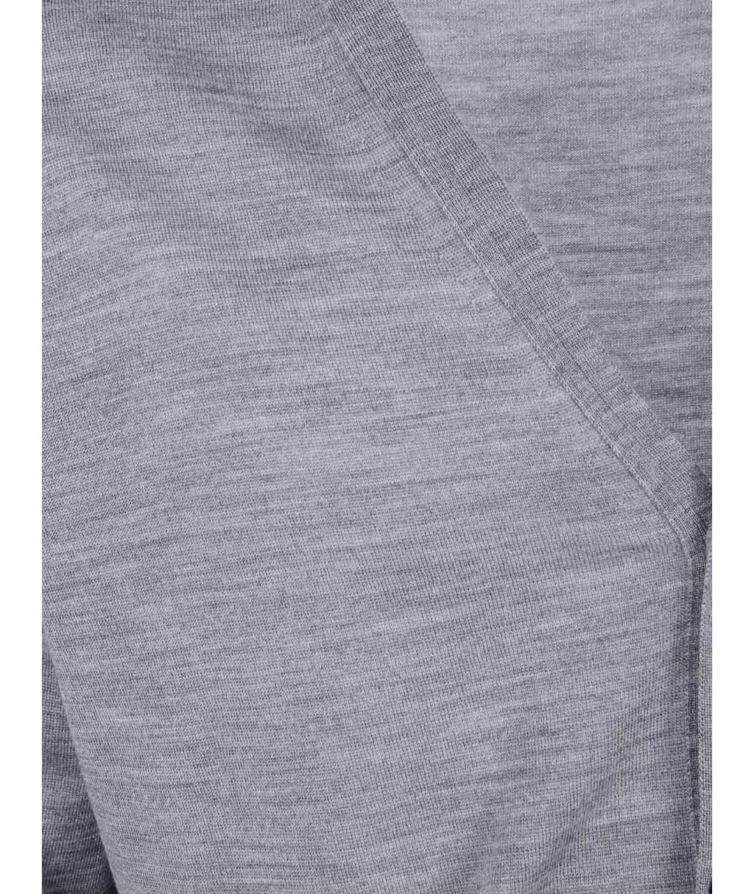 JOHN SMEDLEY Серый шерстяной джемпер / свитер, фото 3
